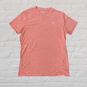 ♥️3/$15 Hollister Orange Short Sleeve V-Neck Tee